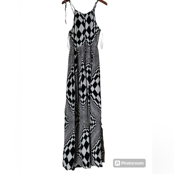 ASOS floor length optical illusion dress - Picture 6 of 6